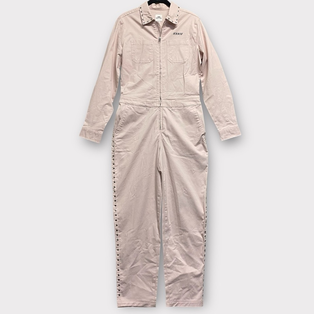 Vans x Sandy Liang Women’s Jumpsuit Boiler Suit Small NYC Zip Code Blush NWT